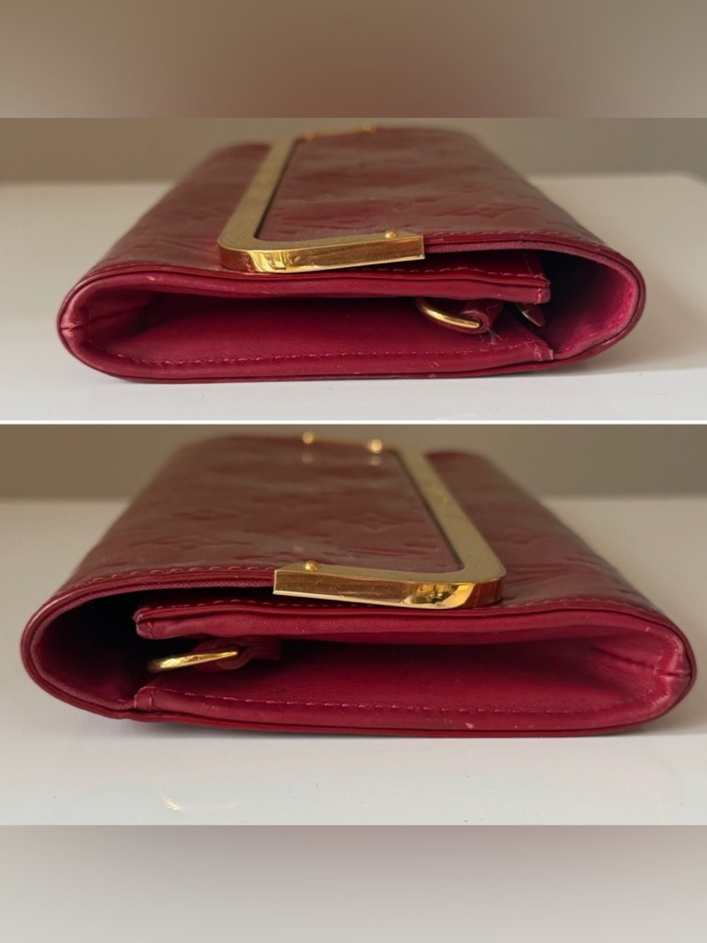 Louis Vuitton Pomme D’Amour Monogram Vernis Rossmore MM Clutch Bag - Picture 6 of 16